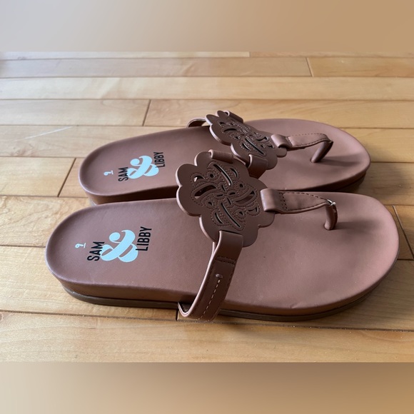 Brand new Sam and Libby sandals Brown Size 9 Thong Flats - Picture 5 of 6